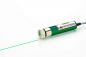 Preview: Line laser module 10 mW GREEN, 12 - 30 VDC, adjustable focus, insulated