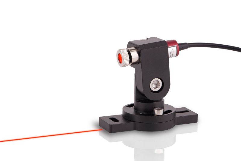 Line laser set BRIGHT RED 20mW, adjustable, insulated, incl. mount