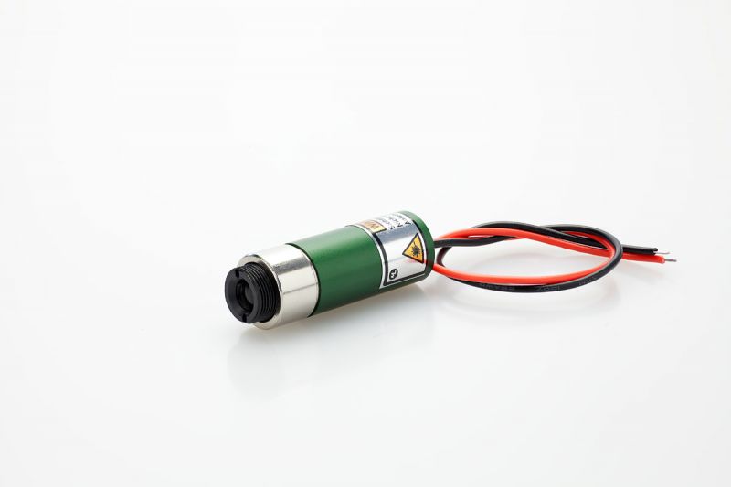 Diode laser module 25mW 520nm GREEN, adjustable focus, insulated