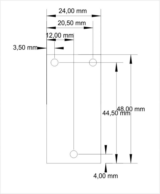 LDD1 mounting holes