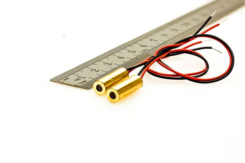 Line laser micro module 5 mW RED, 30-60-90 degrees, 6x18mm
