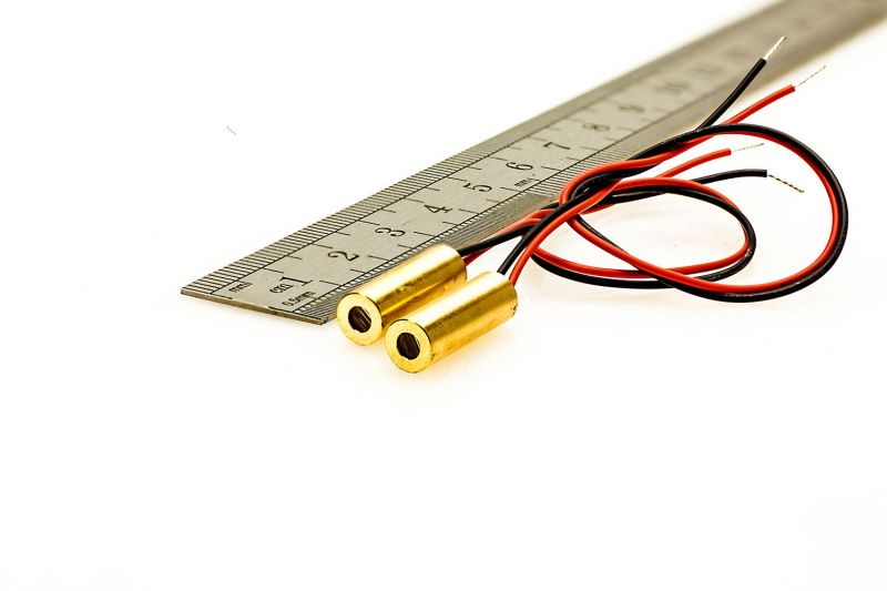 Linienlaser Micromodul 5 mW ROT 30-60-90°, 6x18mm