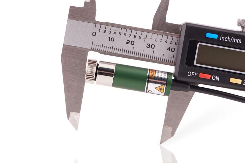 Positioning laser module 25 mW GREEN "Search field", insulated, adjustable focus