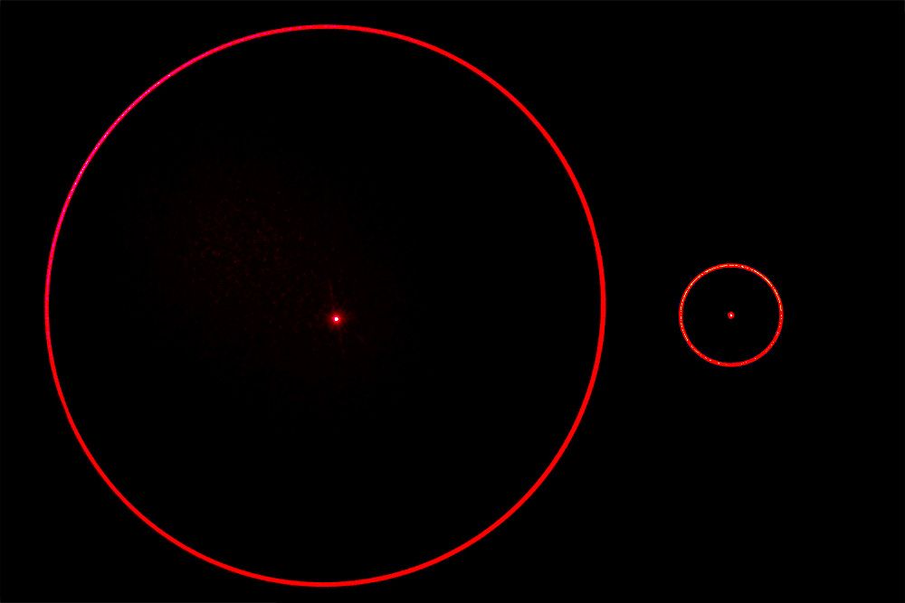 Positioning laser kit 10mW RED " circle"