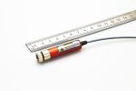 Cross line hybrid laser module 20 mW BRIGHT RED, 9 - 30 VDC, adjustable focus, insulated